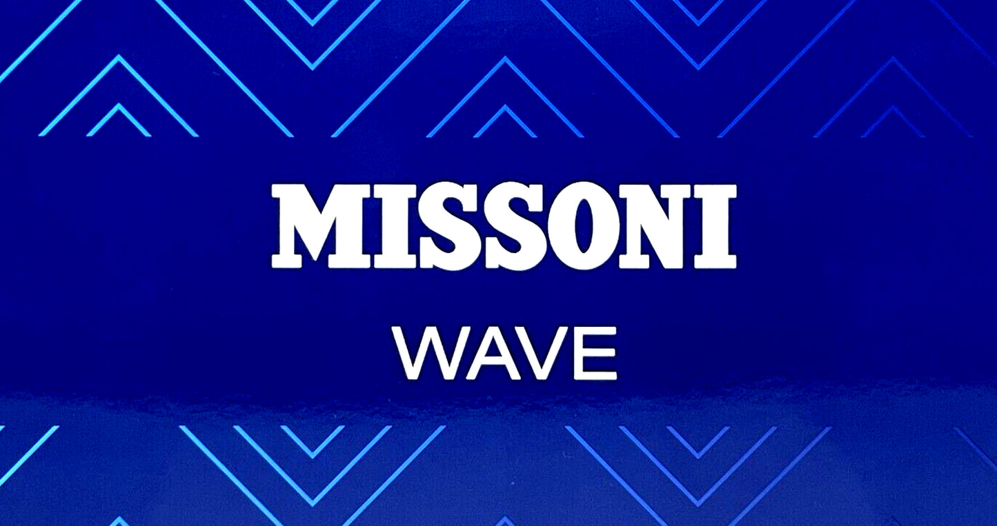 MISSONI WAVE 3 PCS GIFT SET for MEN EDT 3.4 Oz, PEN, SHOWER GEL BRAND NEW!
