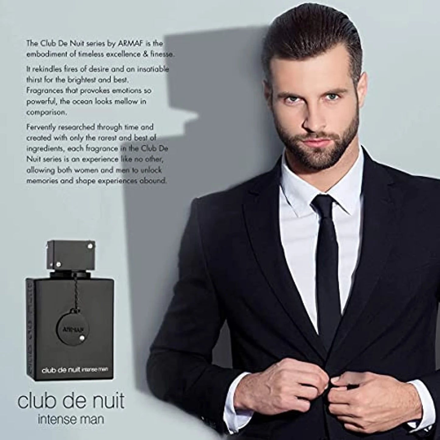 Club De Nuit Intense Man EDT Men New in Box, Black 3.6 Fl Oz (Pack of 1)