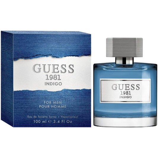 Guess 1981 Indigo by Guess Cologne for Men EDT 3.3 / 3.4 Oz New in Box